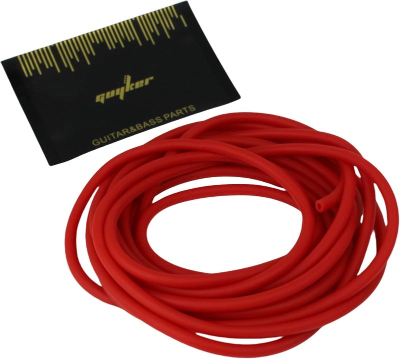 guyker Natural Latex Rubber Tubing Tube 1/8" (3mm) ID x 1/4" (6mm) OD Speargun Band Slingshot Catapult Tube Rubber Hose 5M Length, Red - Image 2